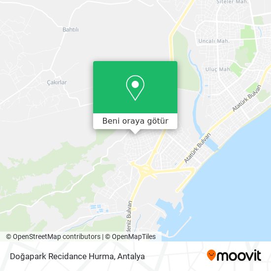 Doğapark Recidance Hurma harita