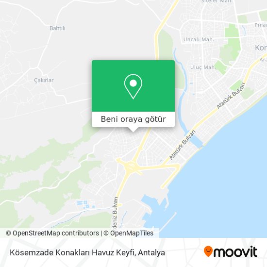 Kösemzade Konakları Havuz Keyfi harita