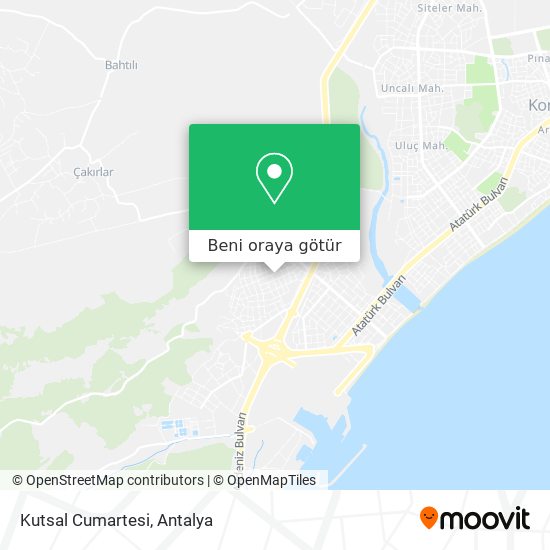 Kutsal Cumartesi harita