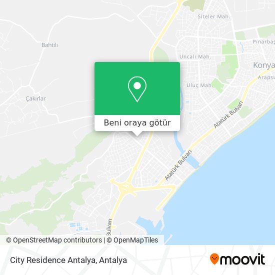 City Residence Antalya harita