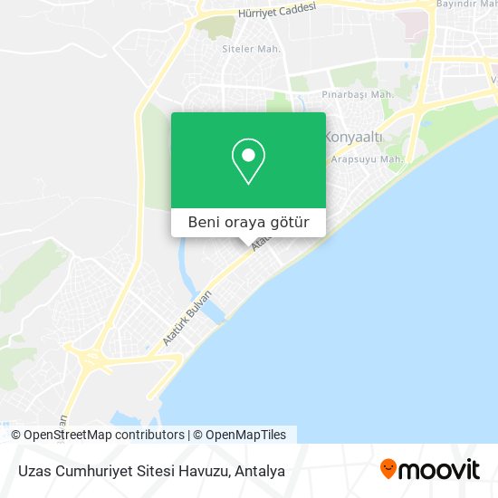 Uzas Cumhuriyet Sitesi Havuzu harita