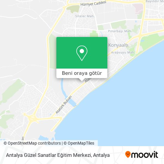 Antalya Güzel Sanatlar Eğitim Merkezi harita