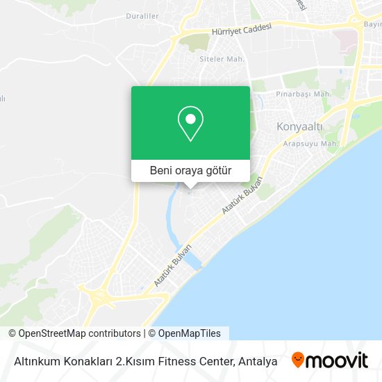 Altınkum Konakları 2.Kısım Fitness Center harita