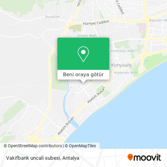 Vakifbank uncali subesi harita