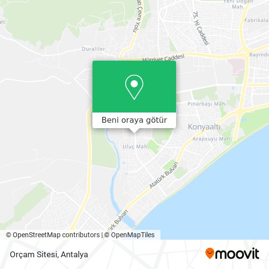 Orçam Sitesi harita