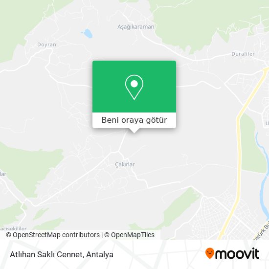 Atlıhan Saklı Cennet harita