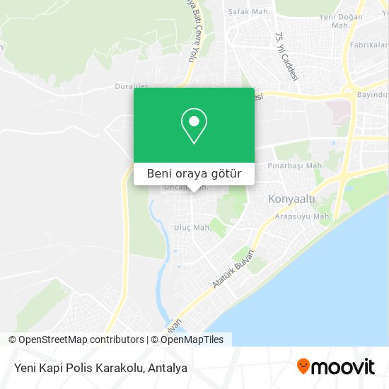 Yeni Kapi Polis Karakolu harita