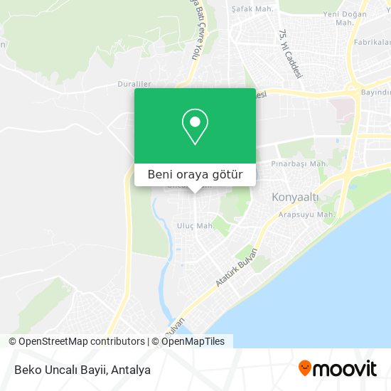 Beko Uncalı Bayii harita