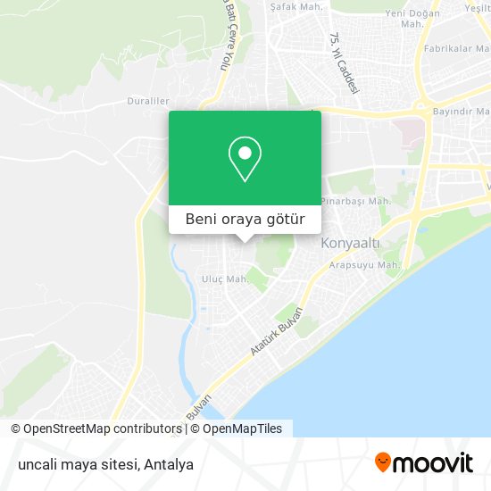 uncali maya sitesi harita