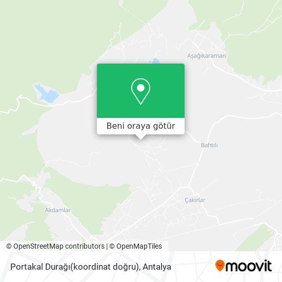 Portakal Durağı(koordinat doğru) harita