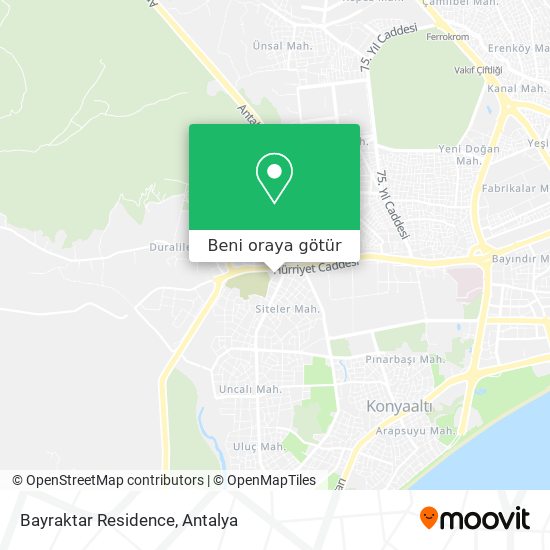 Bayraktar Residence harita
