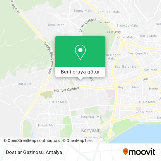 Dostlar Gazinosu harita