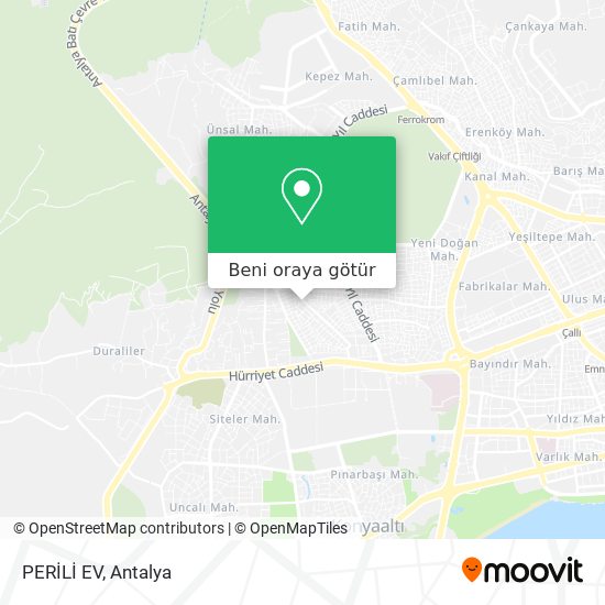 PERİLİ EV harita