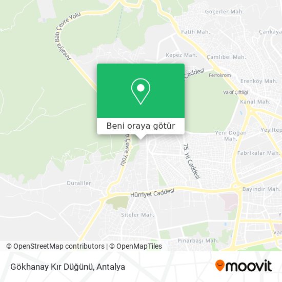 Gökhanay Kır Düğünü harita