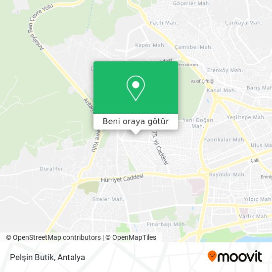 Pelşin Butik harita