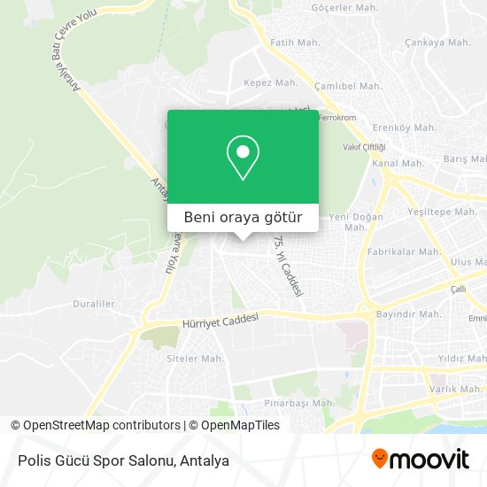 Polis Gücü Spor Salonu harita