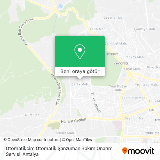 Otomatikcim Otomatik Şanzuman Bakım Onarım Servisi harita