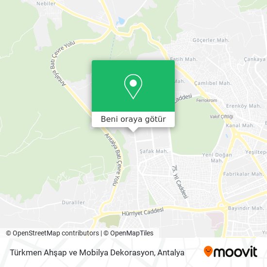 Türkmen Ahşap ve Mobilya Dekorasyon harita