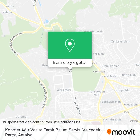 Konmer Ağır Vasıta Tamir Bakım Servisi Ve Yedek Parça harita