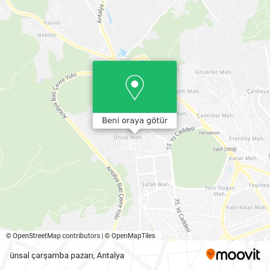 ünsal çarşamba pazarı harita
