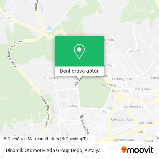 Dinamik Otomotiv  Ada Group Depo harita