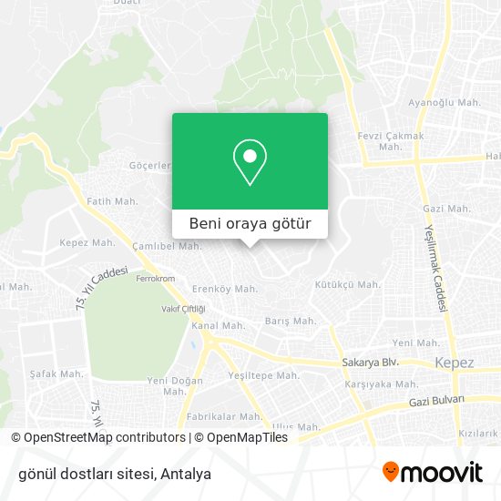 gönül dostları sitesi harita