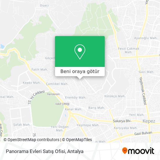 Panorama Evleri Satış Ofisi harita