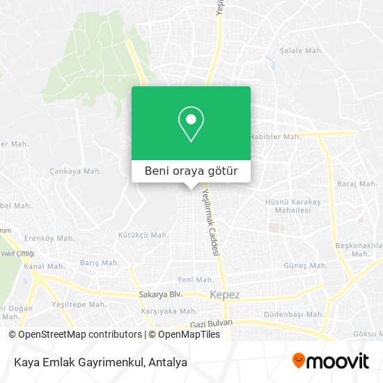 Kaya Emlak Gayrimenkul harita
