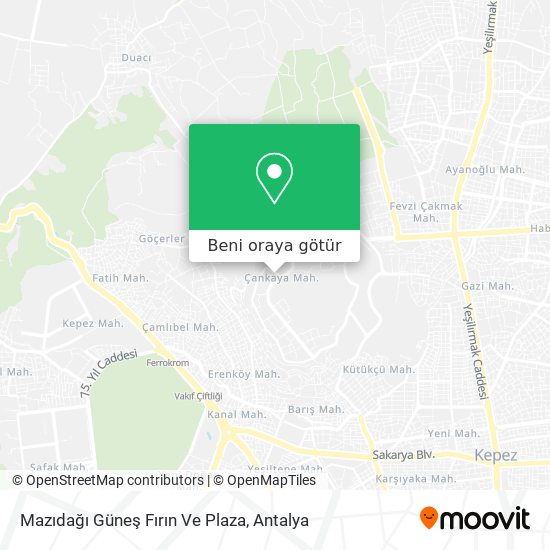 Mazıdağı Güneş Fırın Ve Plaza harita