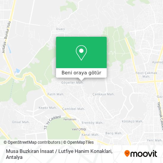 Musa Buzkiran İnsaat / Lutfiye Hanim Konaklari harita