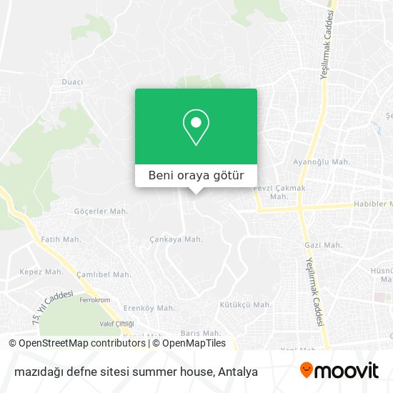 mazıdağı defne sitesi summer house harita