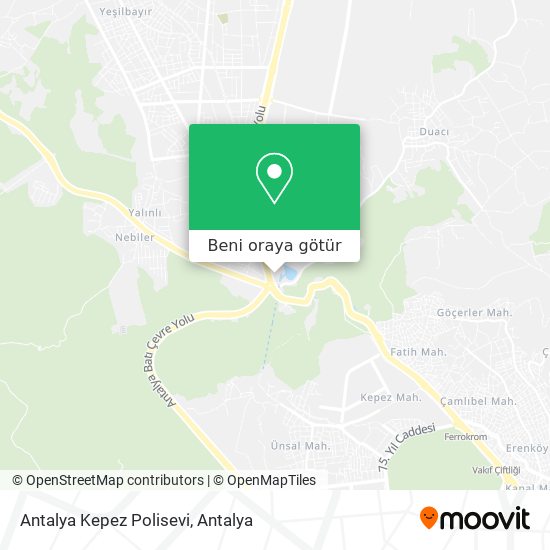 Antalya Kepez Polisevi harita