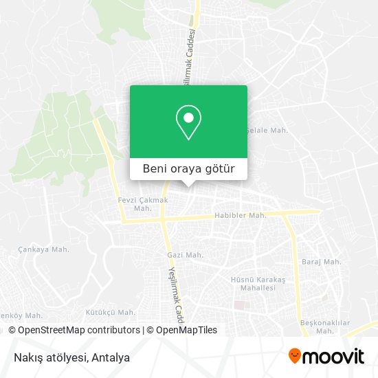 Nakış atölyesi harita