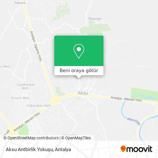 Aksu Antbirlik Yokuşu harita