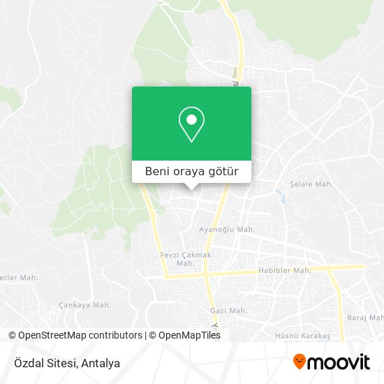 Özdal Sitesi harita