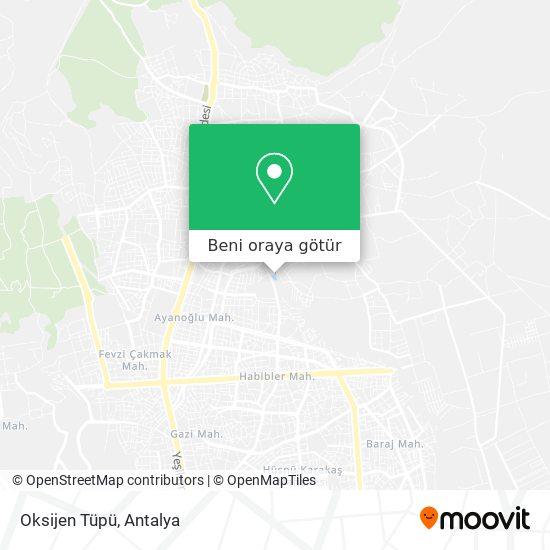 Oksijen Tüpü harita