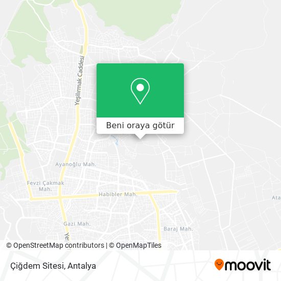Çiğdem Sitesi harita