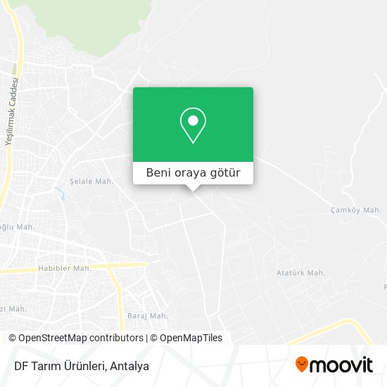 DF Tarım Ürünleri harita