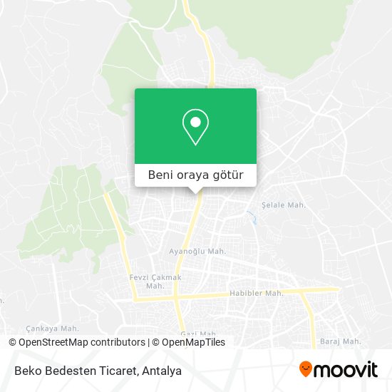 Beko Bedesten Ticaret harita