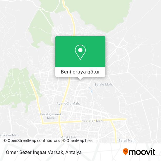 Ömer Sezer İnşaat Varsak harita