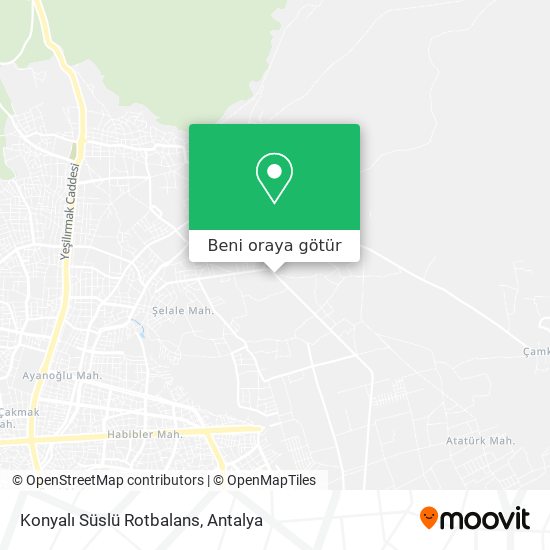 Konyalı Süslü Rotbalans harita