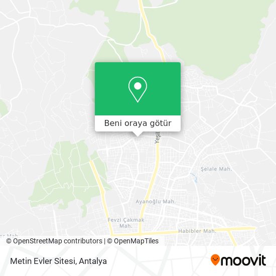 Metin Evler Sitesi harita