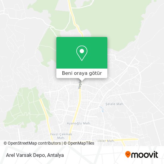 Arel Varsak Depo harita