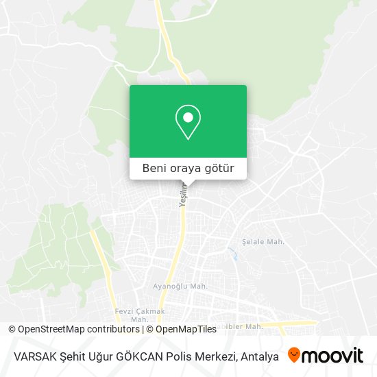 VARSAK Şehit Uğur GÖKCAN Polis Merkezi harita