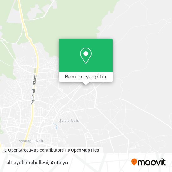 altiayak mahallesi harita