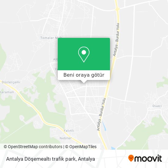 Antalya Döşemealtı trafik park harita
