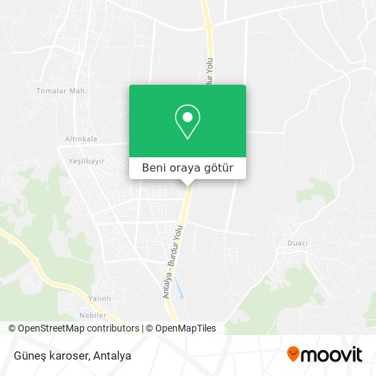 Güneş karoser harita
