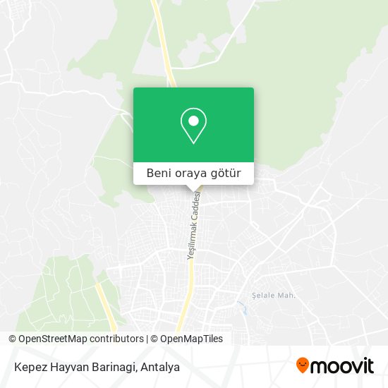Kepez Hayvan Barinagi harita