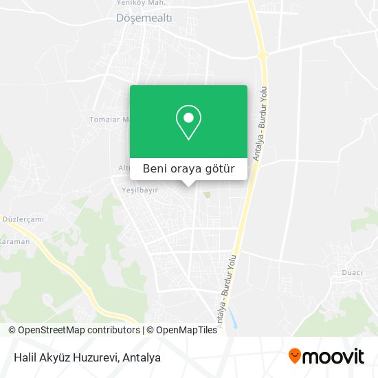 Halil Akyüz Huzurevi harita