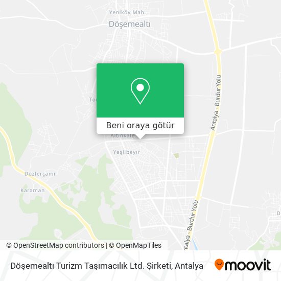 Döşemealtı Turizm Taşımacılık Ltd. Şirketi harita